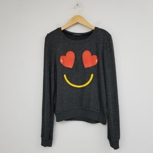 Wildfox Smiling Hearts Pullover